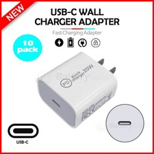 10X 20W Type C USB-C Super Fast Charging Wall Charger Adapter For iPhone Samsung