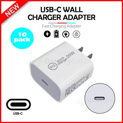 10X 20W USB-C Super Fast Charger Adapter for iPhone 15/15 Pro/15 Plus/15 Pro Max