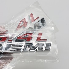 2 Pack For 300c Srt 392 6.4l Hemi Chrome Red Black Emblem Badge Nameplate