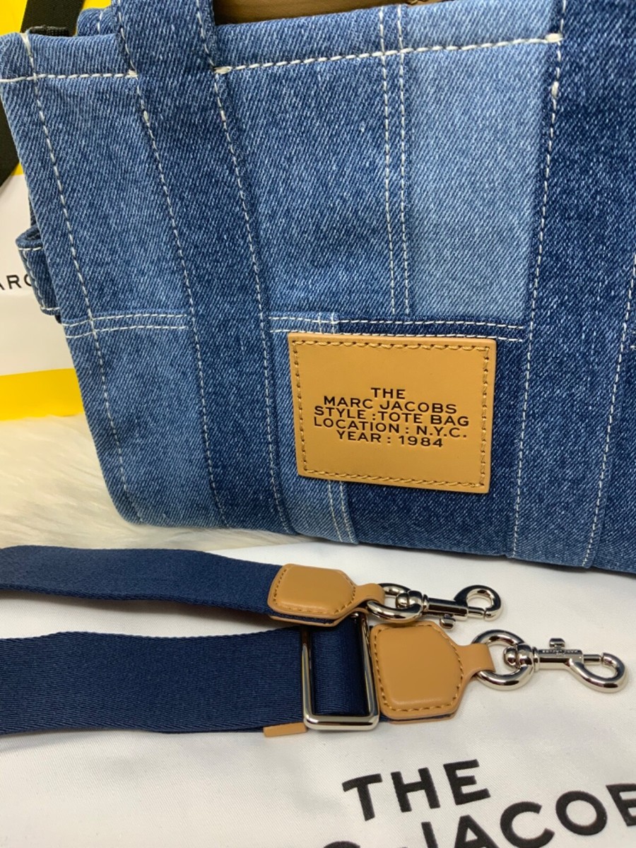 Marc Jacobs Mini Tote Crossbody/ Canvas Blue Denim | eBay