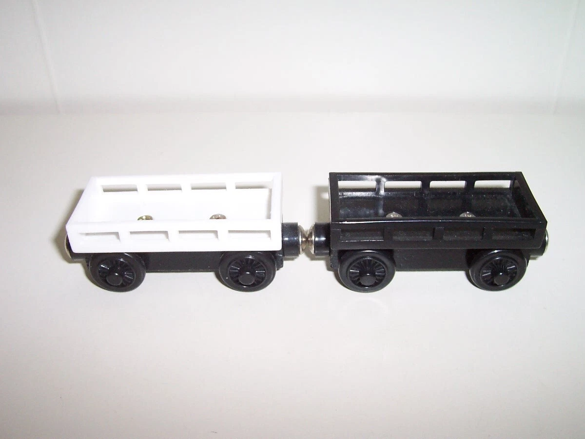  wooden train vagão de carga black 