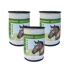 600 Meter Weidezaunband 20 mm 4 Niro,weiss