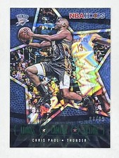 Chris Paul 2020-21 Panini NBA Hoops Lights Camera Action Green Explosion /89 #4