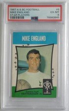 1967 A & BC Football Mike England Star Players #6 PSA 6