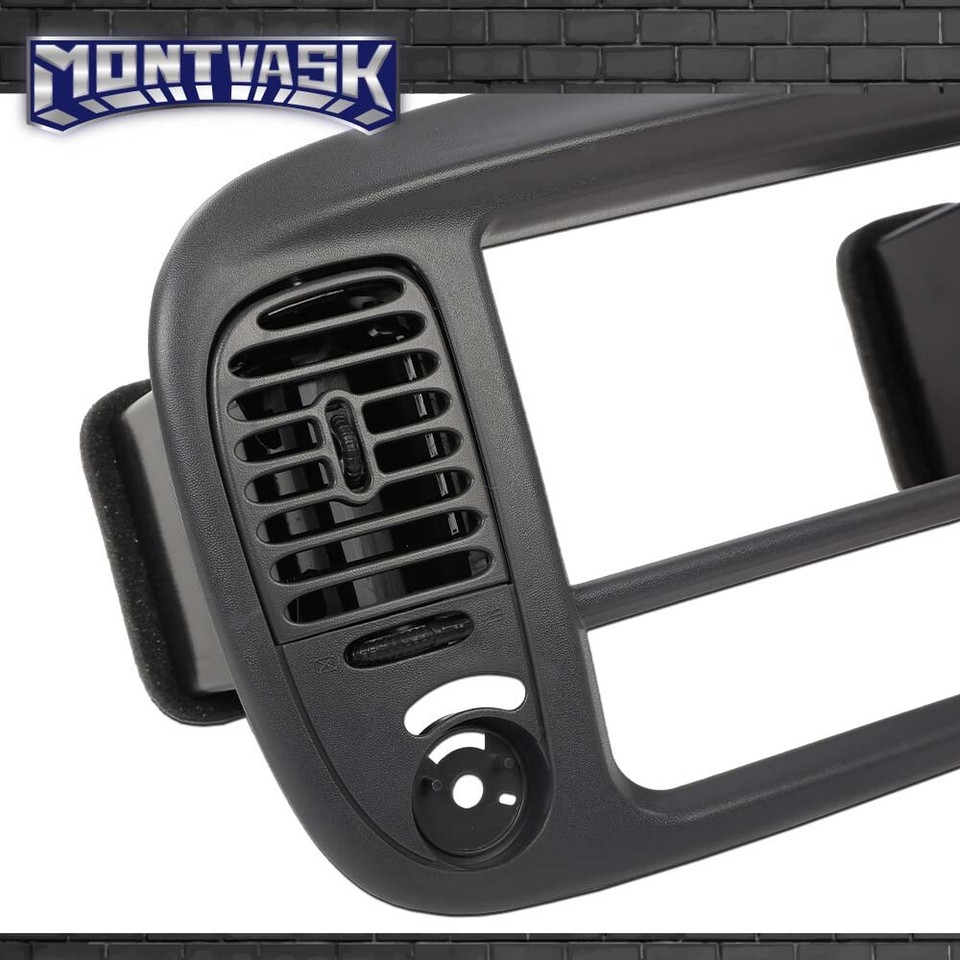 Gray Dash Radio Trim Bezel With Air Vents For 1997-2003 Ford F150 & Expedition