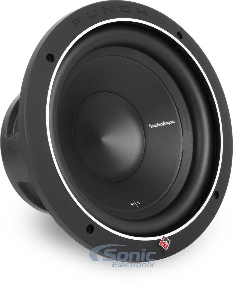 Автомобильный сабвуфер Rockford Fosgate P1S2-10 Punch серии P1 мощностью 250 Вт 10 одиночных 2-омных динамиков 19490₽