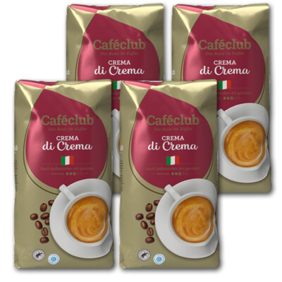 4 KG Caféclub Crema Di Crema Kaffeebohnen