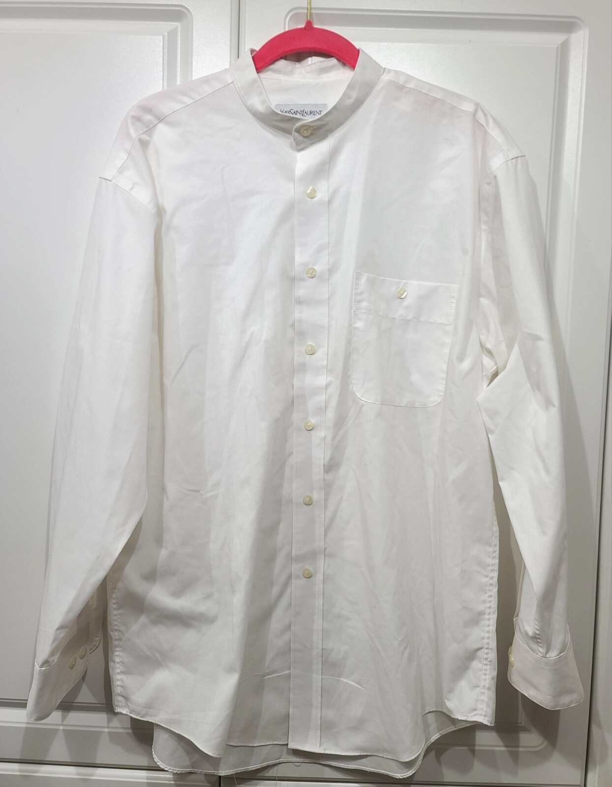 Camicia elegante uomo bianca YSL YVES SAINT LAURENT 16 32 33 buone condizioni