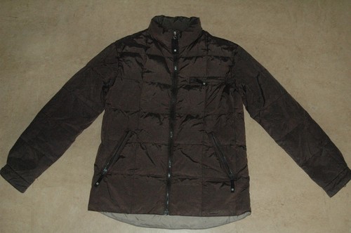 ARMANI jeans gray down filling puffer 