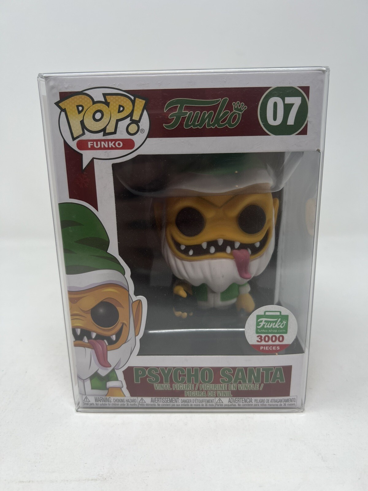 Funko Pop Plástico Espastik Psycho Santa #07 Le3000 Piezas Con Protector