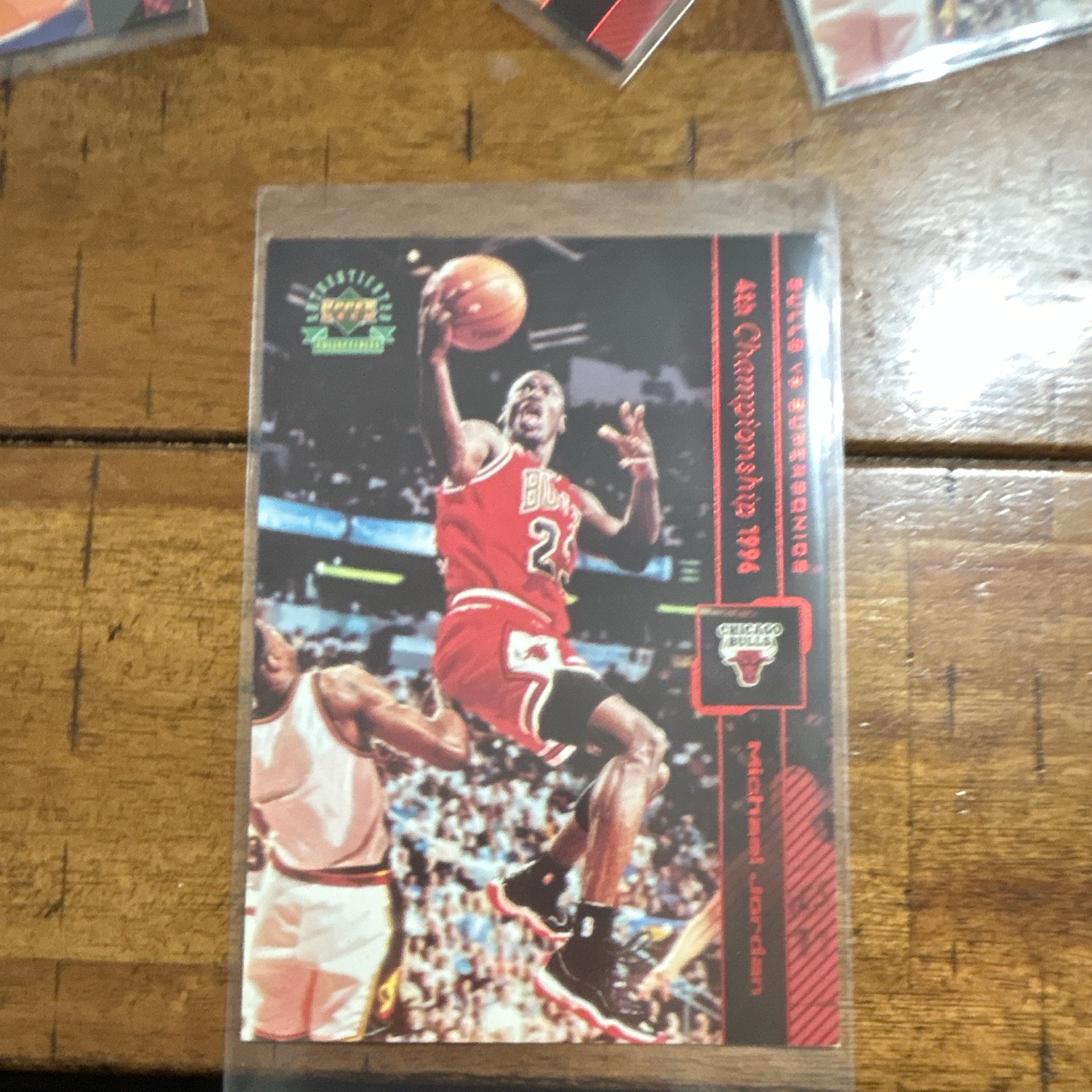 1999 Upper Deck Authenticated - Michael Jordan Championship Jumbo  #4 Red /1500