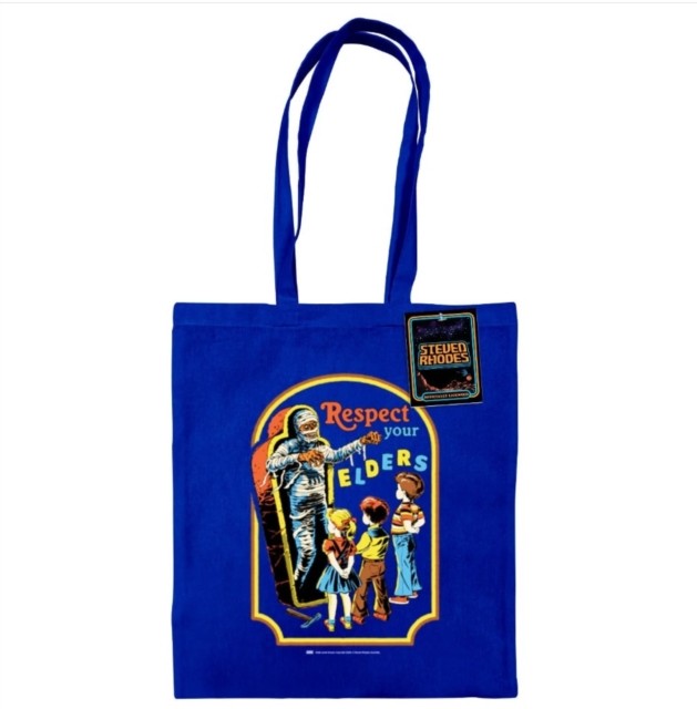 Steven Rhodes (Respect Your Elders) Bright Royal Tote Bag (Paperback Book)