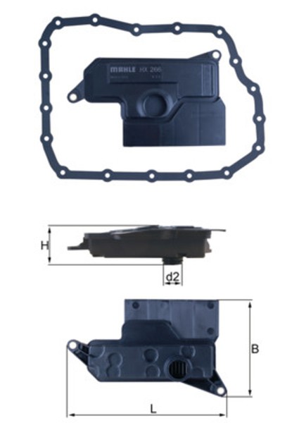 Hydraulikfilter Automatikgetriebe Mahle HX 266D Filtereinsatz FüR Toyota Sienna-image