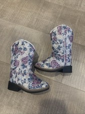 Old West Boots Baby Girl's Flowers Toddler 4