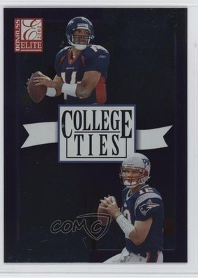 2002 Donruss Elite College Ties 1060/1600 Tom Brady Brian Griese #CT-15 7xr