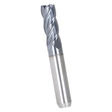 3/8" 4 Flute Helix Carbide End Mill 1" LOC .020 Radius - TiALN COATED New
