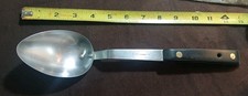 MCM ROBESON Shur Edge Solid Cooking Spoon W/ Black Composite Scales, U.S.A.