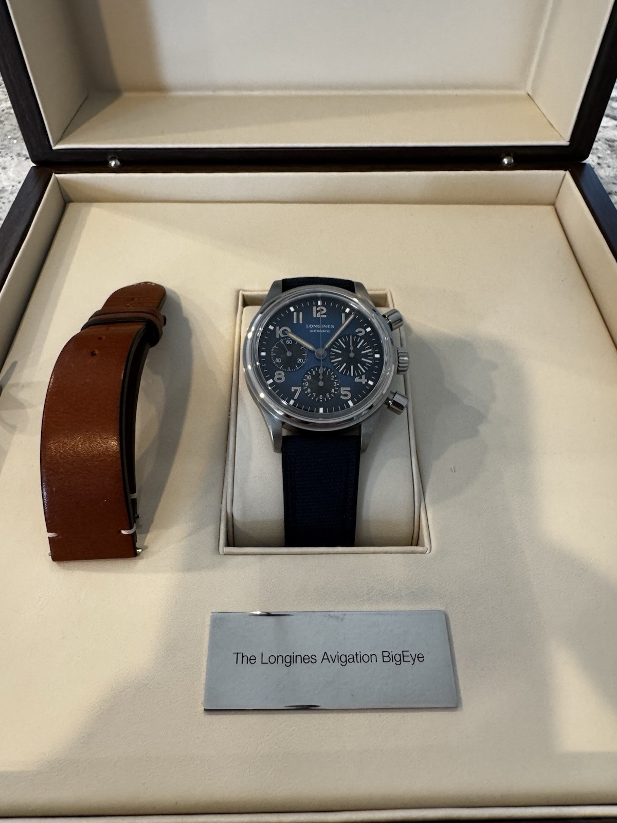 Longines Avigation Bigeye Titanium Blue Dial L2.816.1