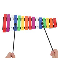 15 Notes Wooden Xylophone With 2 Mallets Colorful Keys Glockenspiel MZEX