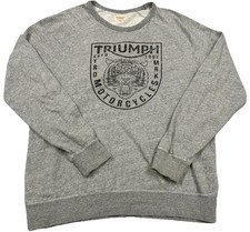 Triumph Tiger Sweatshirt Lucky Brand Size Medium Gray Nice Sweatshirt