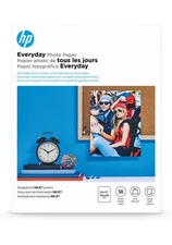 HP Everyday Glossy Photo Paper | 50 Sheets | Letter | 8.5 x 11 in | Q8723A