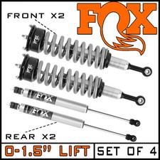 Fox Performance 2.0 Coilover Front Rear Shocks Set Fit 10-24 4runner 0-1.5 Lift