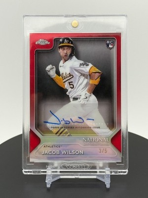 2025 Topps Chrome Jacob Wilson Auto Red /5 NSCC National Convention RC Rookie