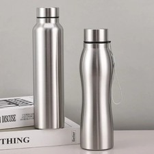 1000ml Stainless Steel Sport Water Bottle Metal Flask Gym Camping