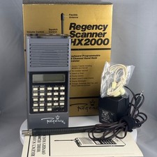 Vintage Regency Scanner HX2000 Handheld 800 MHZ Antenna Charger Manual Rare Set