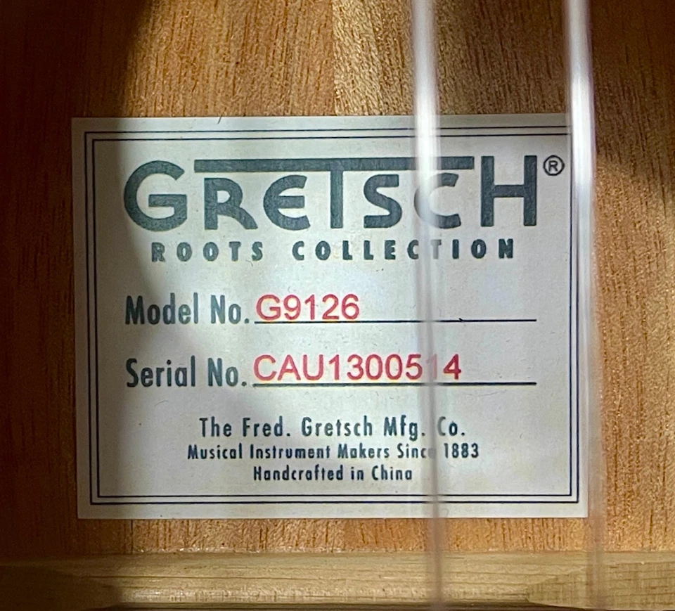 GRETSCH 6-STRING GUITAR-UKULELE MODEL NO. G9126 W/ HONEY MAHOGANY FINISH - Image 2 of 4
