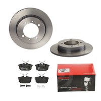 Brembo Bremsscheiben Coated Ø260Mm + BremsbelÄGe Hinten FÜR Volvo V40 645