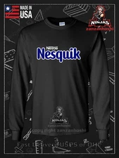 Nestlé Nesquik Logo Men's Long Sleeve T-Shirt American Size T-Shirt