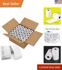 Crisp White Thermal Paper Rolls 2 1/4" x 50', 100 Biodegradable Rolls