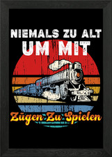 Train Trains Model Railroa Framed Wall Art Poster Canvas Print Picture