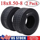2 PCS 18x8.50-8 Lawn Mower Garden Tractor Turf Tires 4PR Tubeless Rubber Tyres