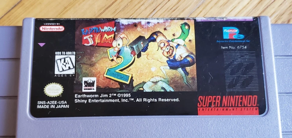 Earthworm Jim 2 Two Super Nintendo Entertainment System SNES Game FREE SHIP !!!! - Image 3 of 4