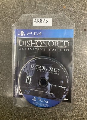 Dishonored: Definitive Edition (Sony PlayStation 4, 2015) Game No Case #AK875