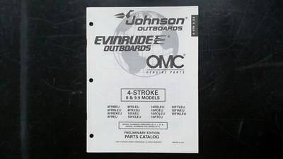 Johnson Evinrude OMC 4-Stroke 8 9.9 Parts Catalog 1996 4-STR 8.99