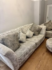Sofology Grey Fairmont 4 & 3 Seater Sofa