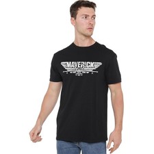 Top Gun Maverick Logo T-Shirt S-5XL, Black