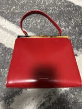Authentic Mansur Gavriel Elegant Dahlia Red L...