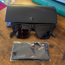     Rag  Bone Women's Black Geometric Cat Eye Sunglasses w/ IR Lens RNB1025/S