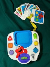 Vintage 1999 Sesame Street Elmo Electronic Picture Quiz Learning Toy Tested