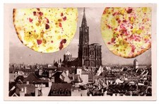 Mail Art David Greenberger "On Another Planet" original collaged postcard 2025