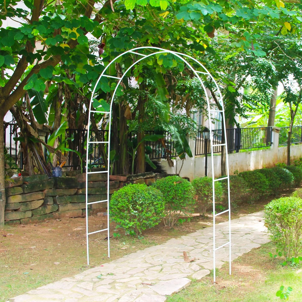 Pérgola de metal de 7,9 pies de alto x 4,6 pies de ancho para decoración fiestas Foto 4 de 4