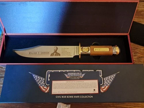 Generals of The Union War Bowie Knife Civil War: William T. Sherman