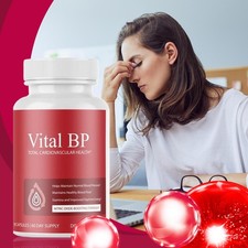Vital BP-Total Cardiovascular Health, Support Blood Flow - 60/120/180 Capsules-