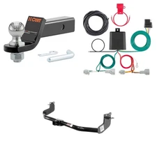 CURT Class 3 Towing Kit Trailer Hitch, Wiring, Ball Mount - 13078, 56342, 45836