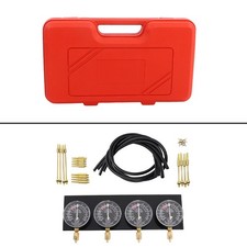 Fuel Vacuum Carburetor Synchronizer Kit Carb Sync Gauge Set Adjustable Balancer