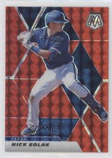 2021 Panini Mosaic Red Mosaic Prizm Nick Solak #104 uk2
